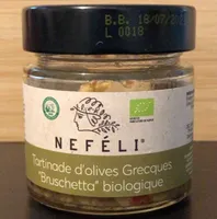 Tartinade d’olives Grecques “Bruschetta” biologique