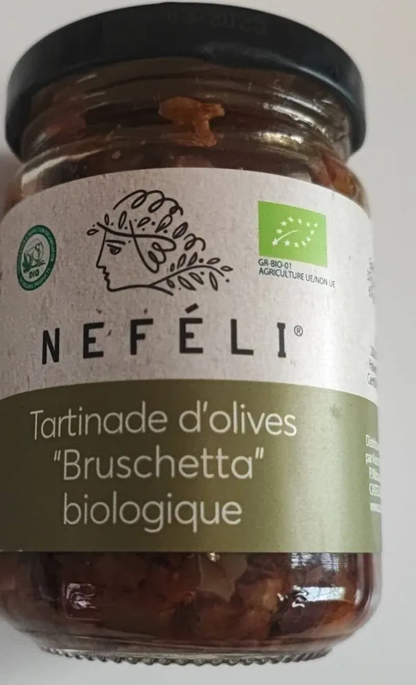 Tartinade d'olives Bruschetta biologiquz