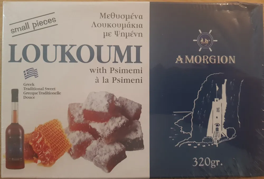Loukoumi with Psimeni à la Psimeni