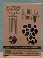 Organic Corinth currants dried in the shade