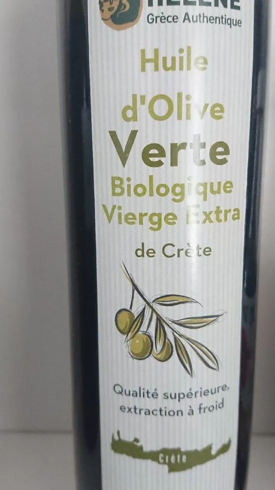 Huile d'olive verte biologique vierge extra de Crète