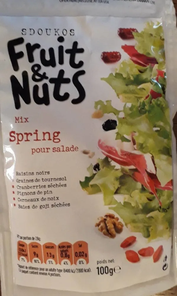 Fruits & nuts spring