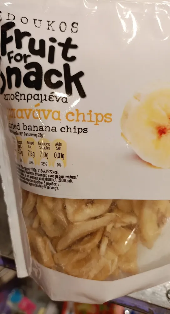 Fruit For Snack Dried Banana Chips