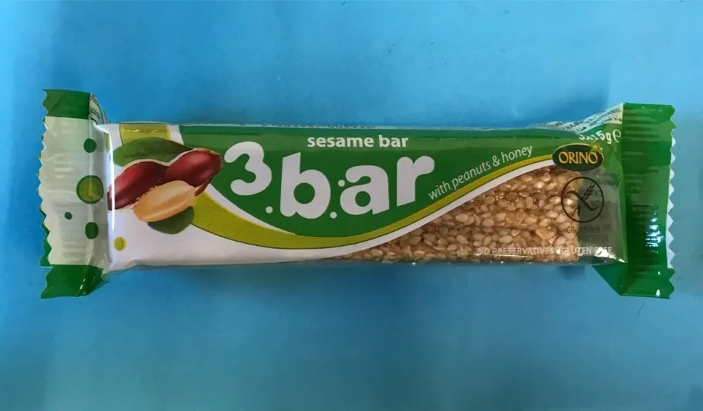 Orino Natural Sesame Bar With Peanut & Honey