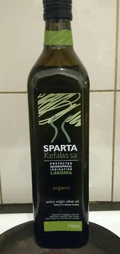 HUILE OLIVE VIERGE EXTRA SPARTA KEFALAS IGP LACONIE Bouteille verre  75 cl