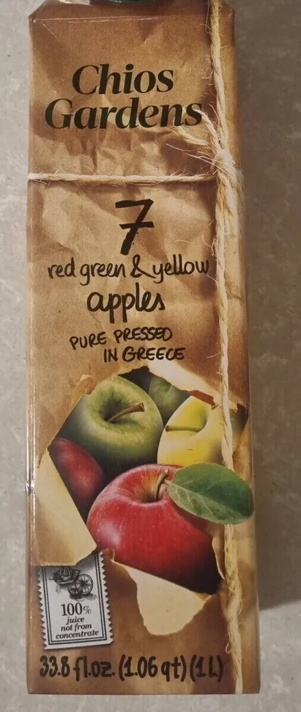 7 red Green and yellow apples