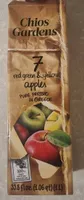 7 red Green and yellow apples