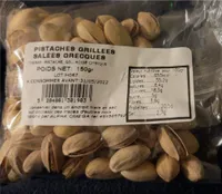 Pistaches grillées salées