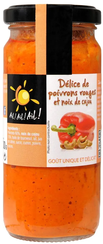 Délice de Poivrons Rouges et Noix de Cajou