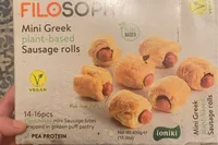Mini greek plant based sausage rolls