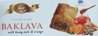 Hand Made Baklava with honey, nuts and orange