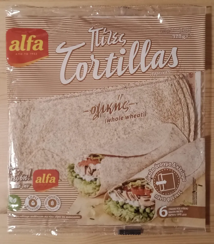 Tortillas (whole wheat)