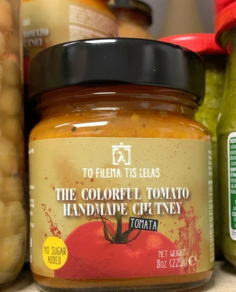 The colorful tomato handmade chutney