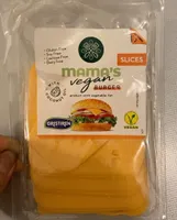 Mama’s vegan burger slices