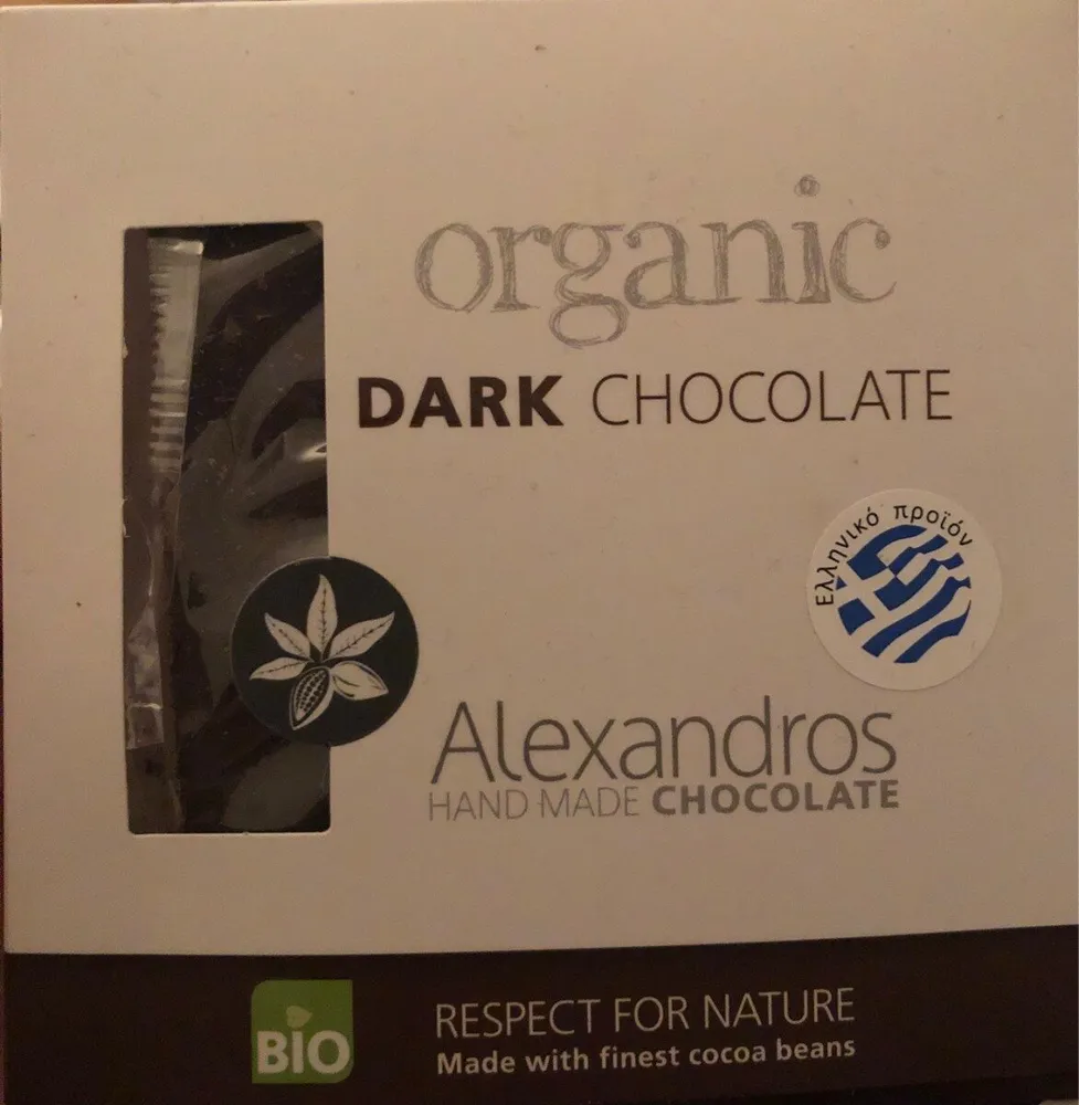 Organic Dark chocolate Alexandros