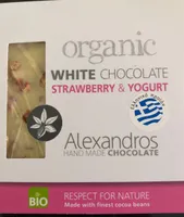 White chocolate strawberry yogurt