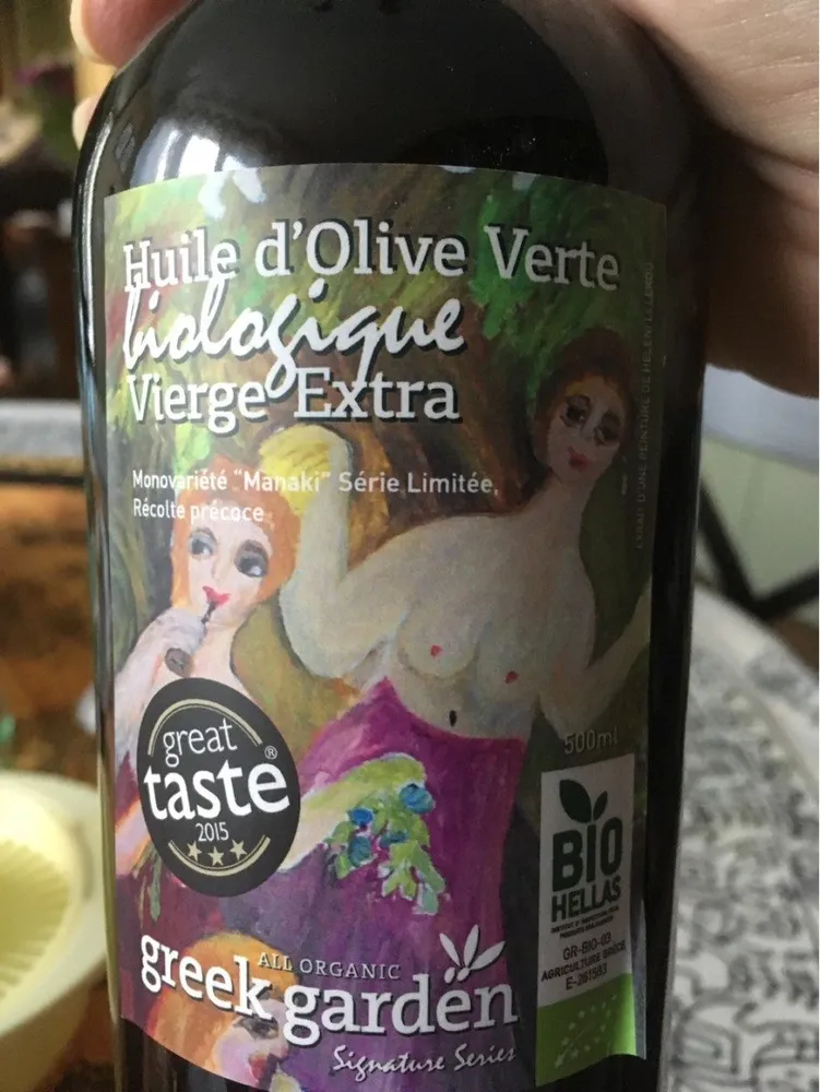 Huile d'olive bio verte extra vierge