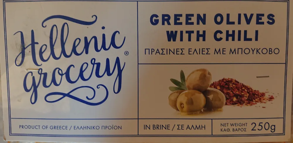Green olives with chili
