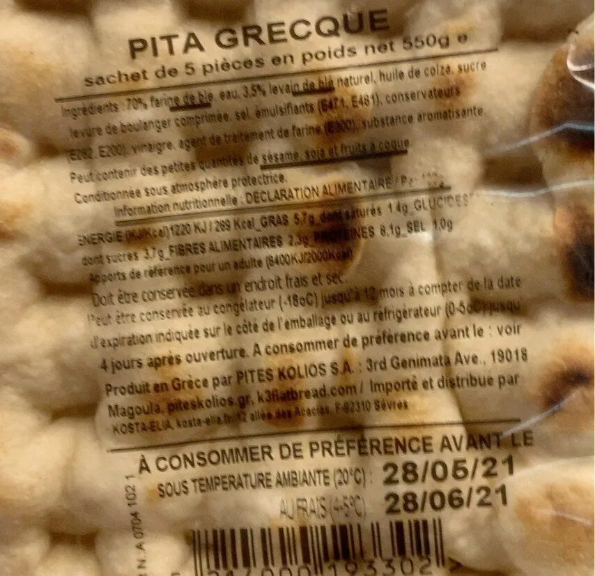 Pita grecque