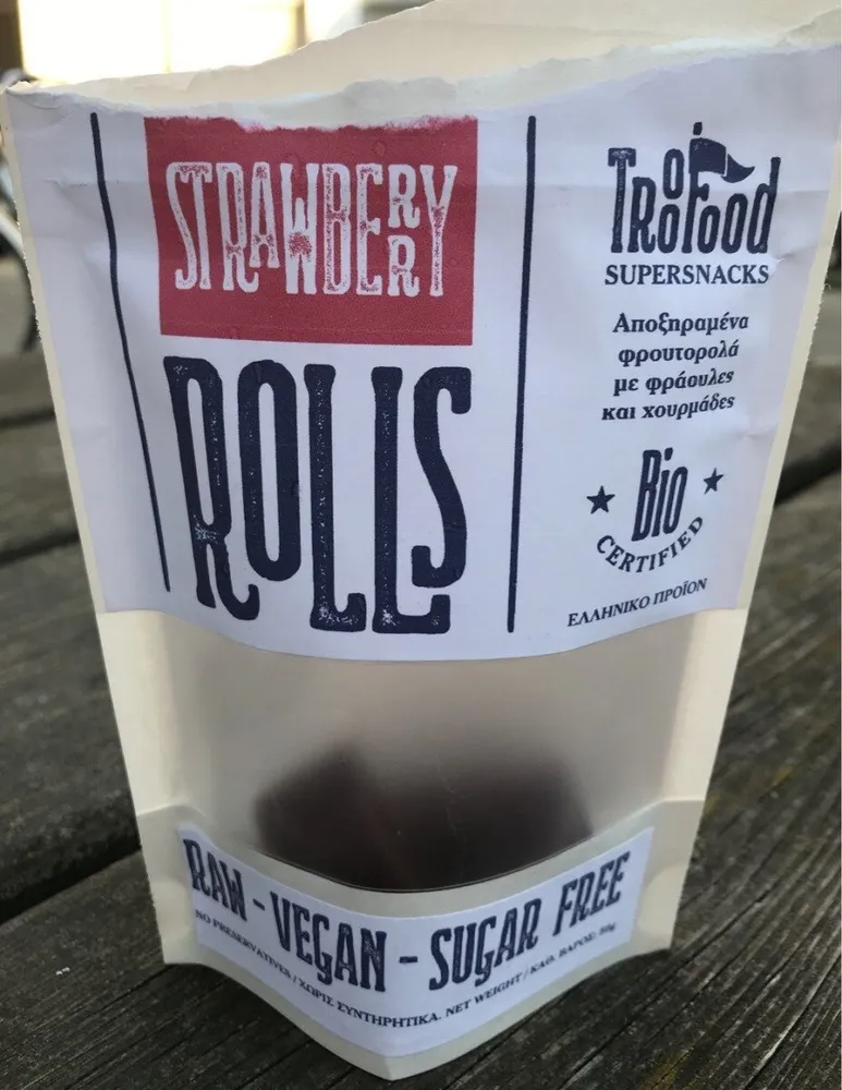 Troo food strawberry rolls