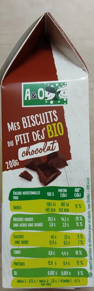 Mon Petit Dej Nutrition Bio Chocolat
