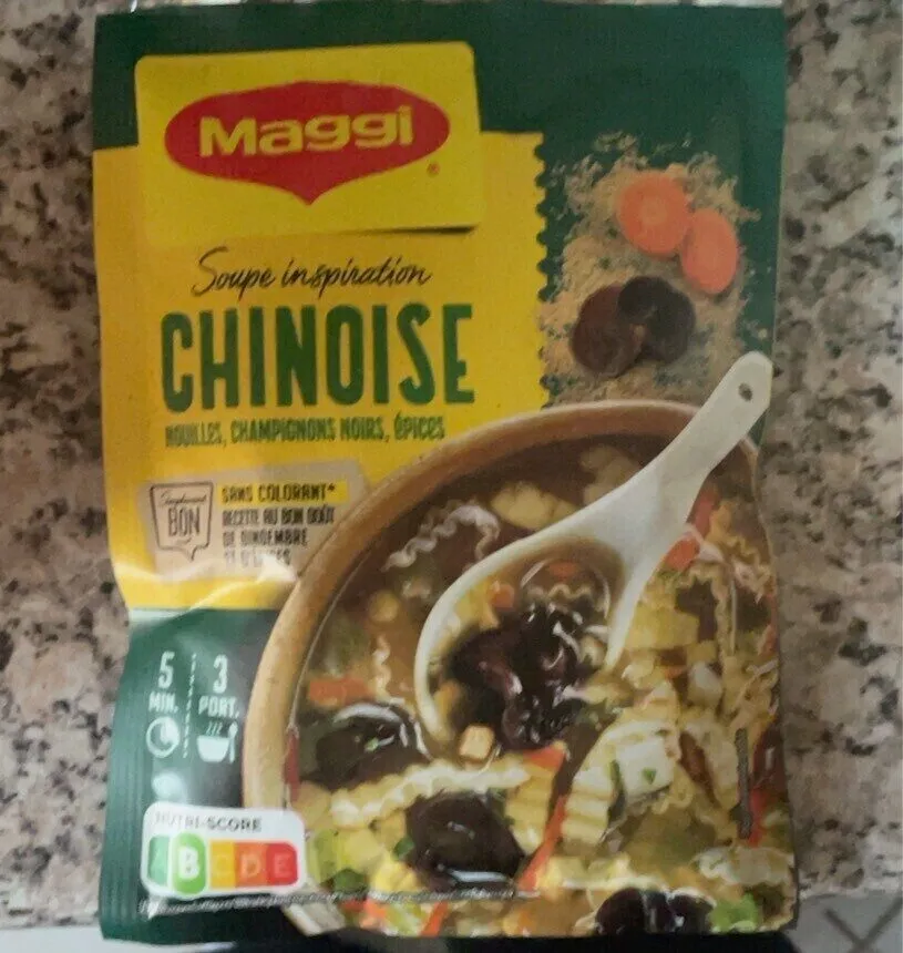 Soupe inspiration chinoise