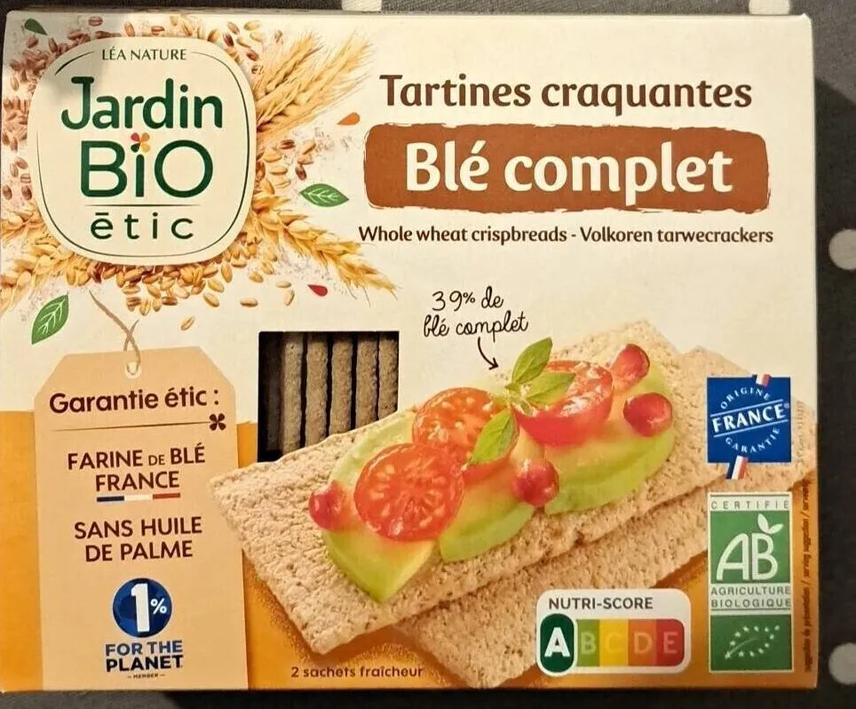 Tartines craquantes Blé complet