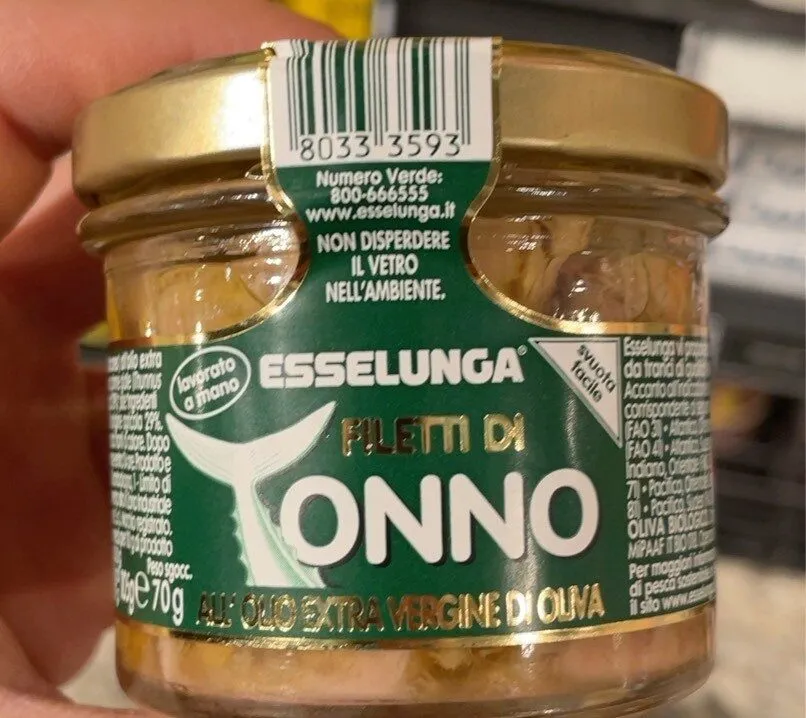 Filetto di tonno all’olio extravergine di oliva