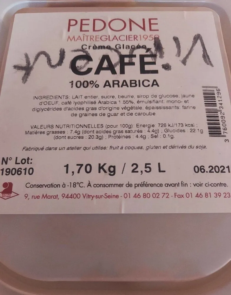 Crème  glacée  café