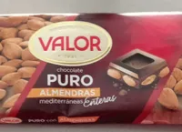 Chocolate puro con almendras