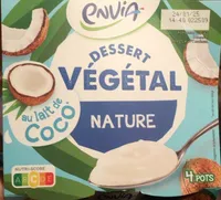 Dessert végétal au lait de coco nature
