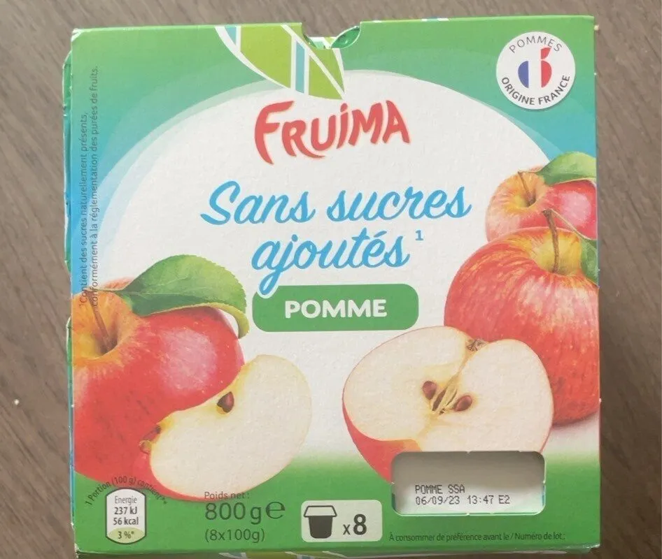Compote de pommes Sans surcres ajoutes