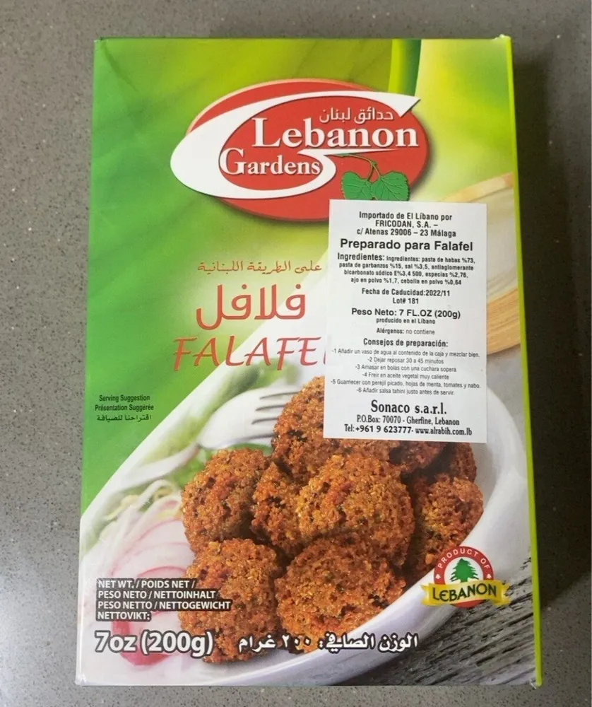 Preparado para falafel