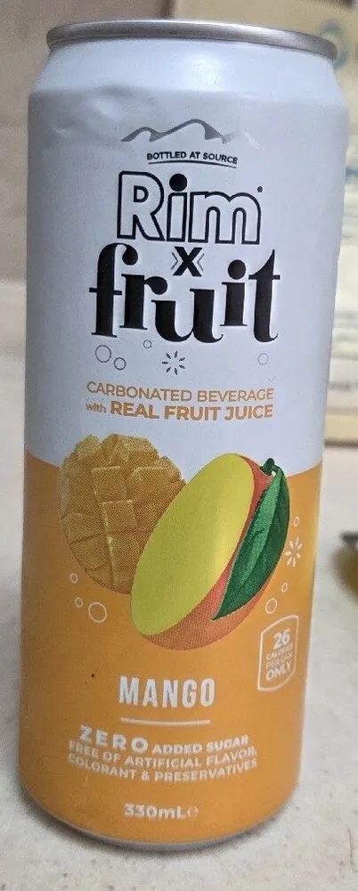 Eau gazeuse a la mangue