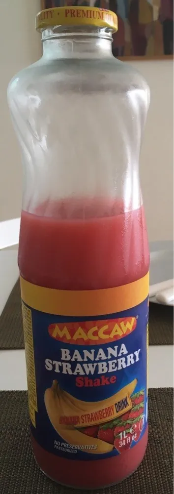 Banana strawberry shake