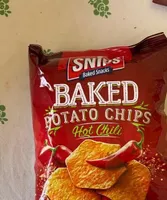 Snips baked potato chips Hot Chili