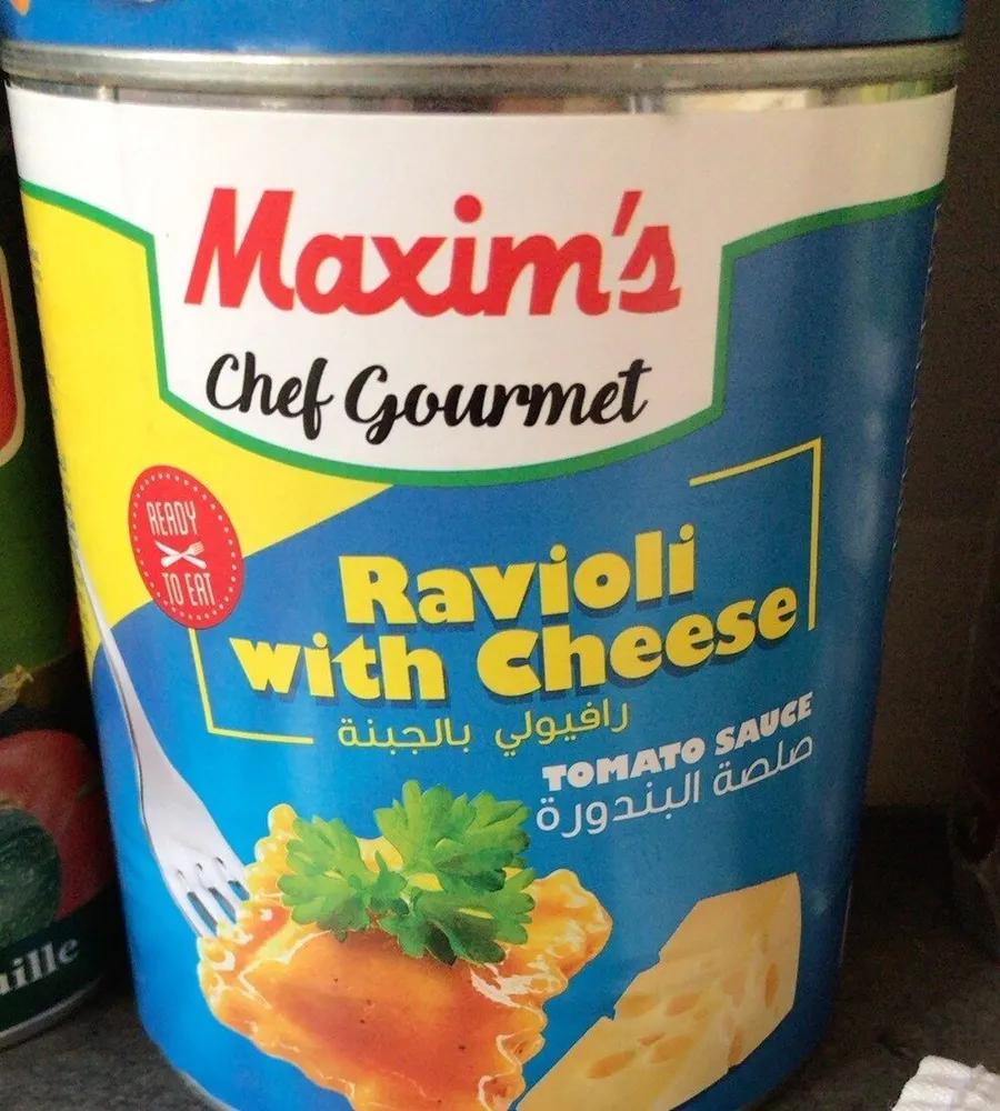 Ravioli with cheese