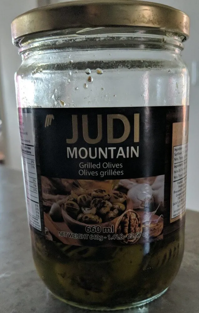 Grilled olives