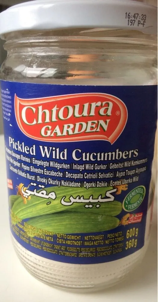 Pickled wild cucumber