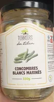 Concombres blancs marinés