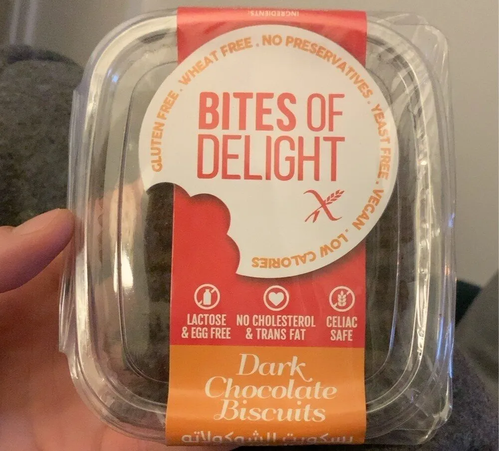 Dark chocolate biscuits
