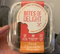 Dark chocolate biscuits
