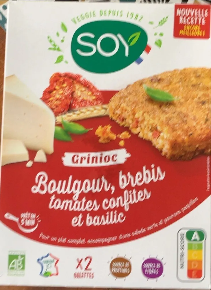 Grinioc boulgour brebis tomates confites et basilic