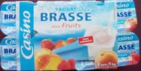 Yaourt brassé aux Fruits Fraise Framboise Abricot Pêche (8 Pots)
