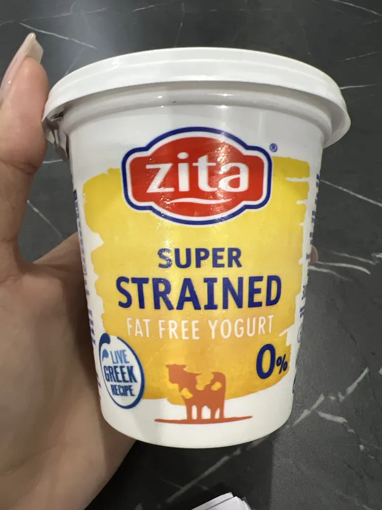 strained fat free yogurt