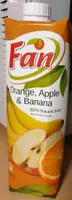 Jus de fruit orange pomme banane