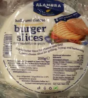 Halloumi cheese burger slices