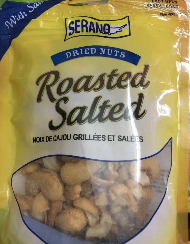 Dried nuts roasted salted