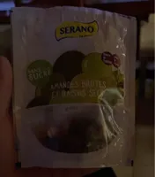 Amandes brutes et raisins secs