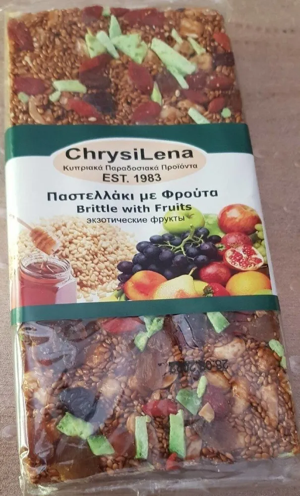 Brittle with fruits